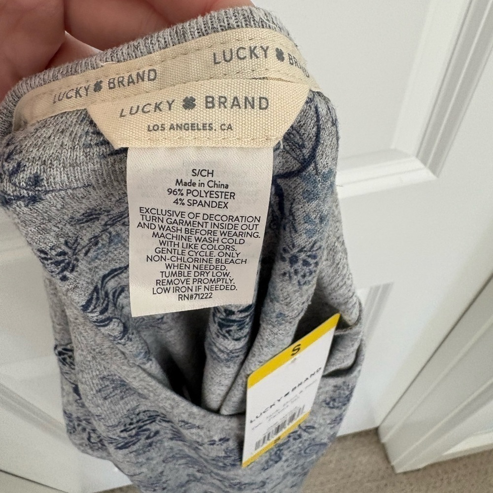 NWT Lucky Brand Pajama Set Top and Pants Floral Size S - Picture 8 of 13